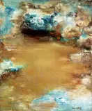 Mountain Stones by Zhou Chunya, 1994, Oil on canvas, sold Dec 2009