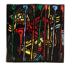 Robert Combas, Running Man, 1989, Acrylic on canvas