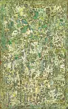 George Chann, Blue and Green Landscape, 1960, Oil on canvas, collage