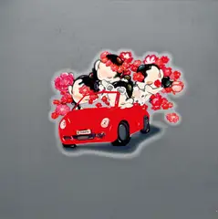 Han Yajuan, The Flower Alley, 2006, Oil on canvas