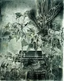 Leung Siu Hee, Untitled #2, 1994, Charcoal and pastel on paper