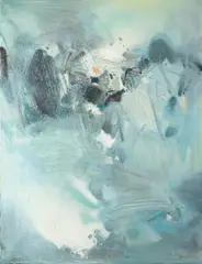 Chu Teh-chun, Paysage Hivernal (Winter Landscape), 1985-1986, Oil on canvas