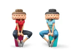 Yoshitoshi Kanemaki, Caprice Figurative 01 (a set of 2), 2020, Resin, ed. 55/120