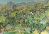 Hong Ling, Autumn Pond, 1999, Oil on canvas