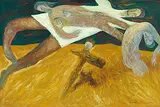 Fu Ching-Li, Enfants a la Terre, 1991, Oil on canvas