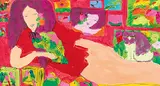 Model in the Artist's Studio by Walasse Ting, c. 1984, Acrylic on paper, mounted onto canvas, offered Jun 2017