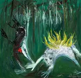 Arthur Boyd, Nebuchadnezzar and a Hunter (1967), 1967, oil on canvas