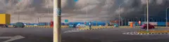 Jeffrey Smart, Study for Arezzo Panorama (2002), 2002, oil on canvas