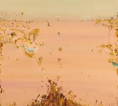 John Olsen, Bird in a Landscape 1990, 1990, oil on canvas