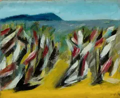 Sidney Nolan, Wimmera 1942, 1942, enamel paint on canvas
