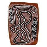 John Tjakamarra, Untitled (1972), 1972, earth pigments and synthetic polymer paint on composition board