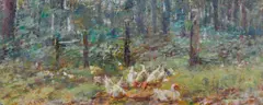 Frederick McCubbin, Poultry in the Bush (1908), 1908, oil on canvas