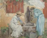 Rupert Bunny, La Pompe (At the Pump) (circa 1915)