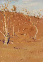 Elioth Gruner, Drought 1919, 1919, oil on board