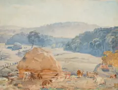 Hans Heysen, Morning at Ambleside 1938, 1938, watercolour on paper