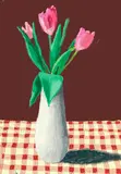 David Hockney, 2nd March 2021, A Closer Look at Some Tulips 2021