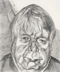 Lucian Freud, Donegal Man (2007), 2007, etching on paper