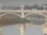 Clarice Beckett, Evening, Church Street Bridge (circa 1930)