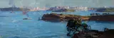 Arthur Streeton, The Harbour (1926), 1926, oil on wood panel