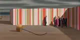 Jeffrey Smart, The Discussion (1969), 1969, oil on canvas