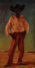 Russell Drysdale, Boy in a Landscape (1953), 1953, oil on composition board