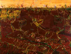 John Olsen, Wet Lands 2005, 2005, oil on canvas