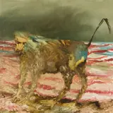 Sidney Nolan, Baboon (1963), 1963, synthetic polymer paint on composition board