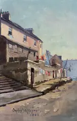 Sophie Steffanoni, Cambridge Street, Sydney 1902, 1902, oil on canvas on board