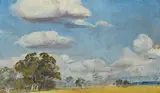 Tom Roberts, Cloud Study 1900, 1900, oil on wood