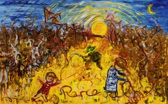 John Perceval, Drop No Matches 1988-1989, 1988-1989, oil on canvas