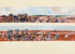 Fred Williams, Loxton Landscape (1972), 1972, gouache on paper