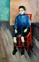 Moïse Kisling, Garçon Assis Seated Boy 1917, 1917, oil on canvas