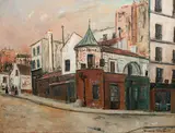 Maurice Utrillo, Tourelle, Rue du Mont Censis (circa 1915), 1915, oil on board