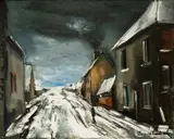 Village Sous la Neige Village Under the Snow by Maurice de Vlaminck, oil on canvas, offered Apr 2026