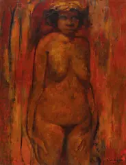 Mangula 1960 by Russell Drysdale, 1960, oil on canvas, offered Nov 2025