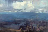 Arthur Streeton, Blue Valley (1920), 1920, oil on canvas