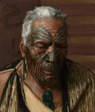 C. F. Goldie, Wharekauri Tahuna (The Last of the Tohungas), Tuhoe Tribe 1916, 1916, oil on canvas on board