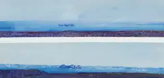 Fred Williams, Prime Seal Island from Flinders Island – 2 (1977), 1977, gouache and synthetic polymer paint on paper
