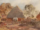 Hans Heysen, The Farmyard 1922