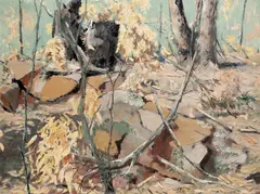 Clifton Pugh, After the Wind 1959, 1959, oil on composition board
