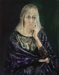David Boyd, Portrait of Hermia Boyd 1965, 1965, oil on composition board