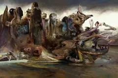 The Calibanned Coast 1989 by James Gleeson, 1989, oil on canvas, sold Aug 2025