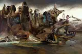 James Gleeson, The Calibanned Coast 1989, 1989, oil on canvas