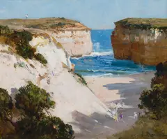 Arthur Streeton, The Loch Ard Gorge (1932), 1932, oil on canvas