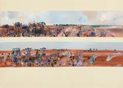 Fred Williams, Loxton Landscape (1972), 1972, gouache on paper