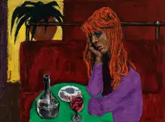 Albert Tucker, Australian Girl in Paris 1957, 1957, synthetic polymer paint on composition board