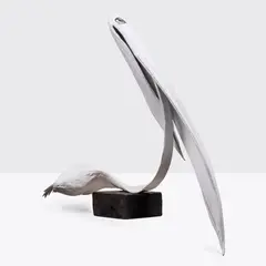 Brett Whiteley, Pelican 1 (1983, cast later), 1983, painted bronze, edition 7 of 9, plus 2 artist’s proofs