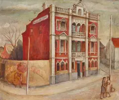 Margaret Olley, Melbourne Hotel, South Brisbane 1948, 1948, oil on composition board
