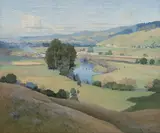 Elioth Gruner, Old Boat Harbour, Bellingen 1938, 1938, oil on canvas