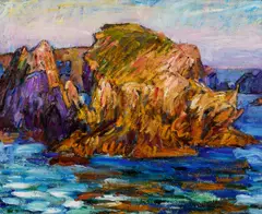 John Russell, Roches, Belle-Île Rocks, Belle-Île (circa 1895), 1895, oil on canvas